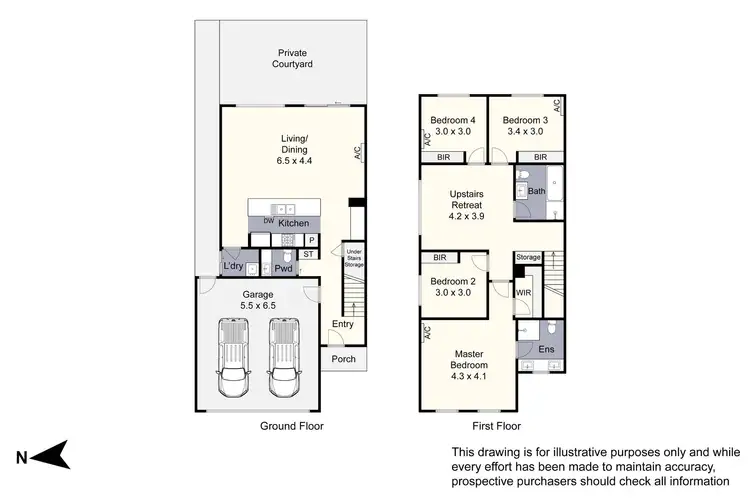 Floorplan of Homely townhouse listing, 32 Colville Crescent, Keysborough VIC 3173