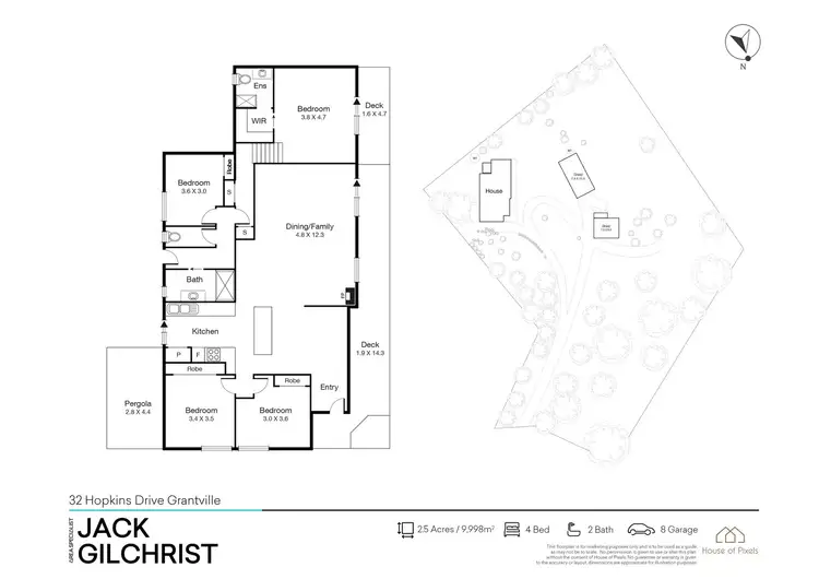 Floorplan of Homely rural property listing, 32 Hopkins Drive, Grantville VIC 3984