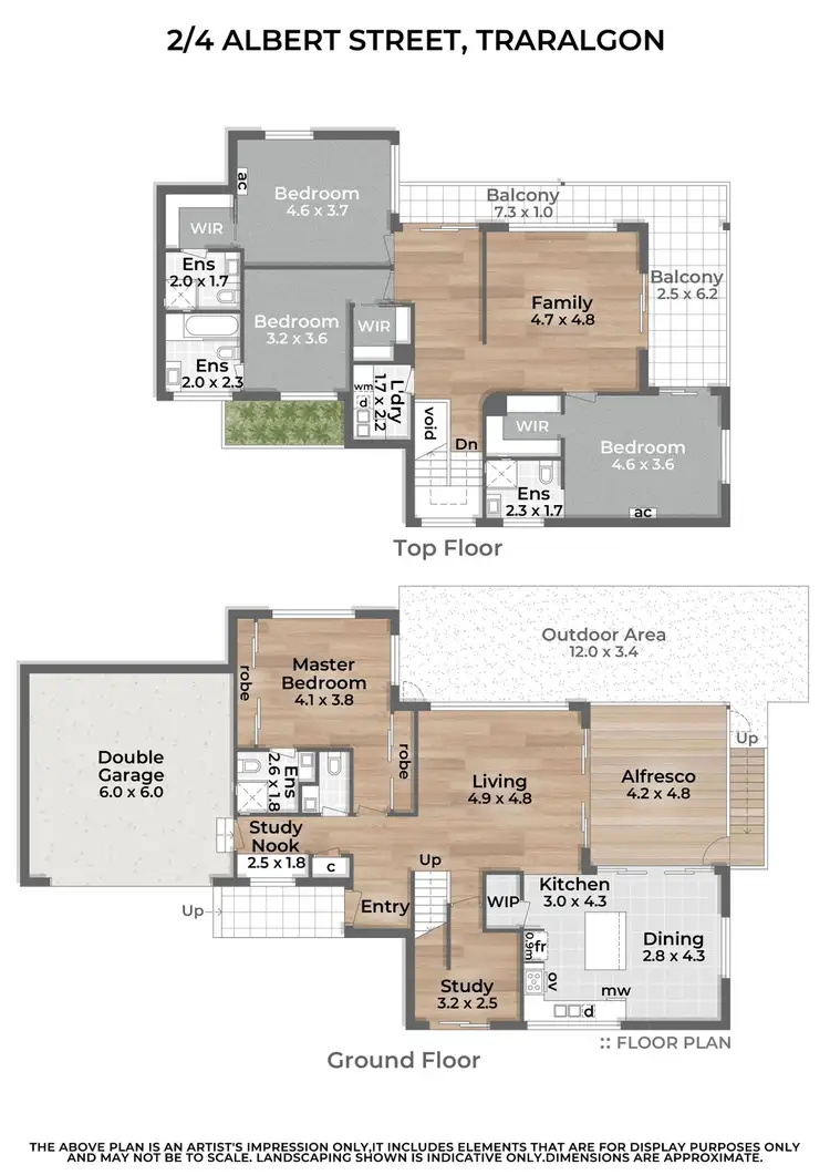 Floorplan of Homely house listing, 2/4 Albert Street, Traralgon VIC 3844