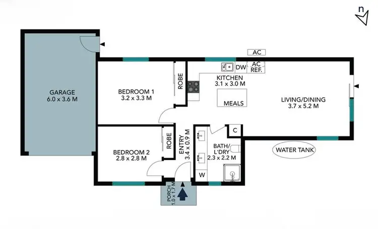 Floorplan of Homely unit listing, 3/19 Pittosporum Grove, Doveton VIC 3177