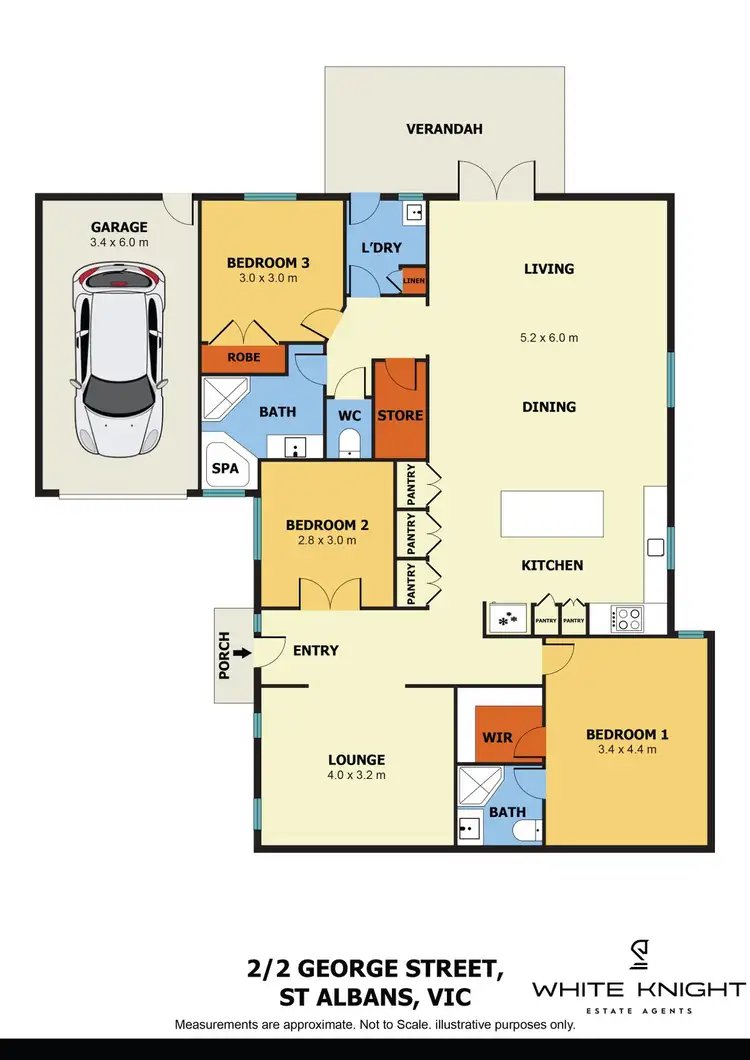 Floorplan of Homely unit listing, 2/2 George Street, St Albans VIC 3021