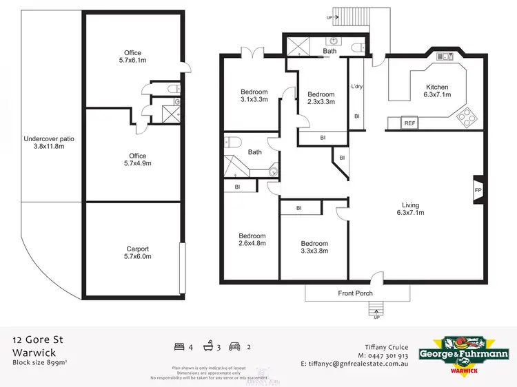 Floorplan of Homely house listing, 12 Gore Street, Warwick QLD 4370