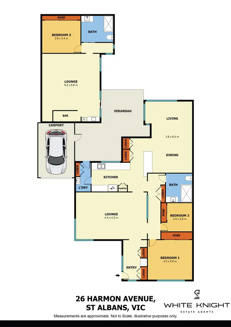 Floorplan of Homely house listing, 26 Harmon Avenue, St Albans VIC 3021