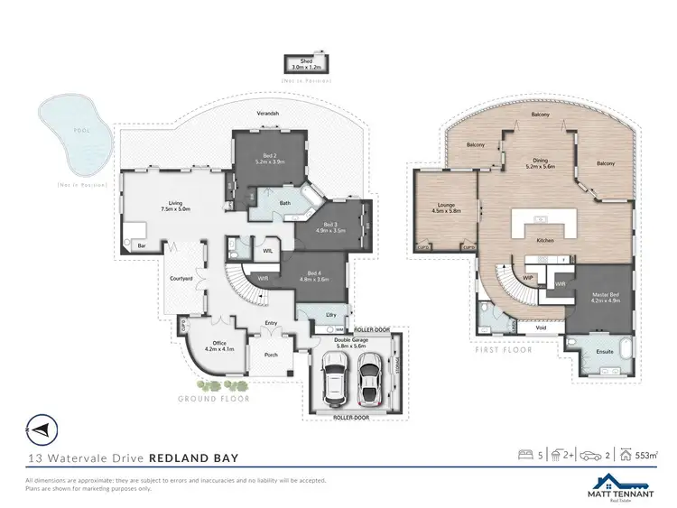 Floorplan of Homely house listing, 13 Watervale Drive, Redland Bay QLD 4165