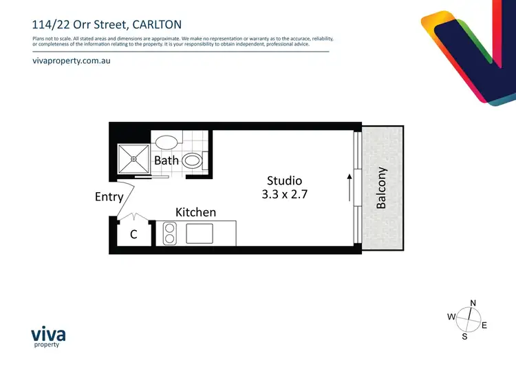 Floorplan of Homely apartment listing, 114/22 Orr Street, Carlton VIC 3053