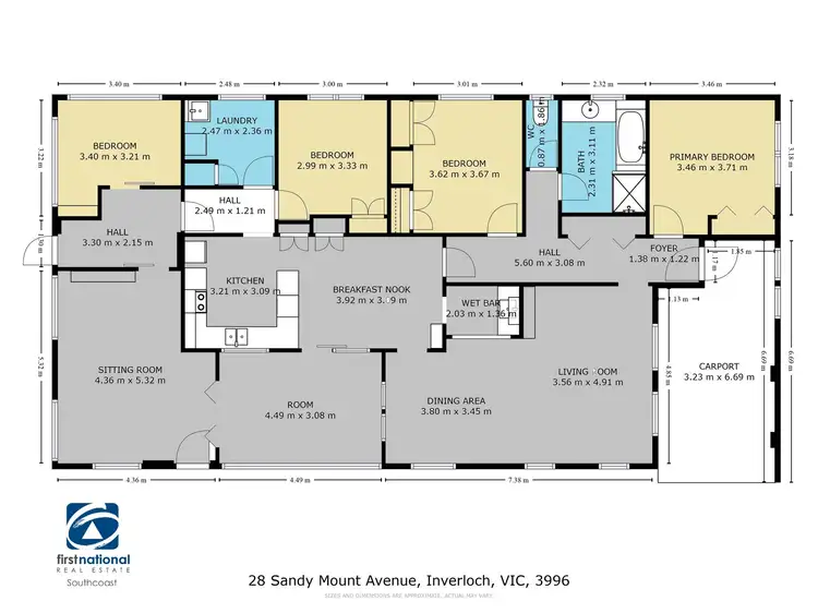 Floorplan of Homely house listing, 28 Sandymount Avenue, Inverloch VIC 3996