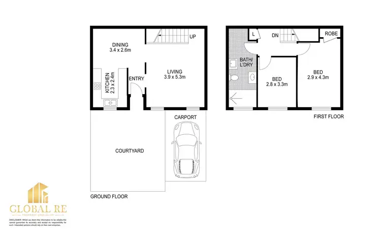 Floorplan of Homely townhouse listing, 73/29 Longfield Street, Cabramatta NSW 2166