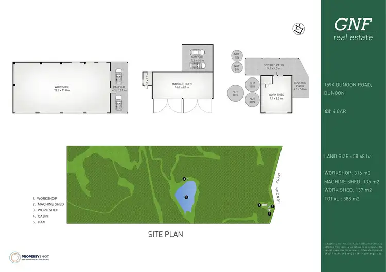 Floorplan of Homely rural property listing, 1594 Dunoon Road, Dunoon NSW 2480