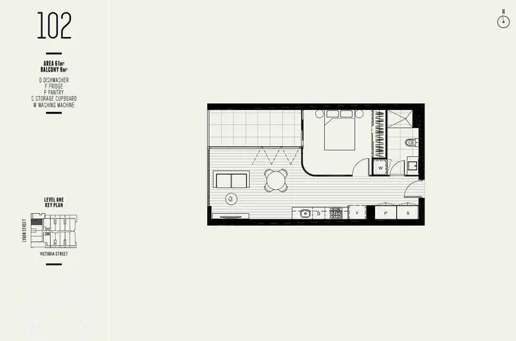 Floorplan of Homely apartment listing, 102/360 Lygon Street, Brunswick East VIC 3057