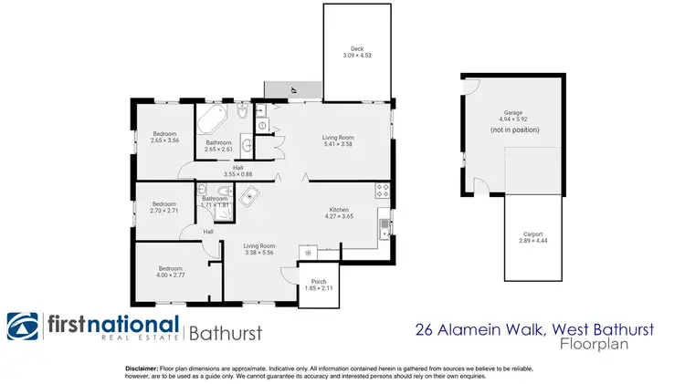 Floorplan of Homely house listing, 26 Alamein Walk, West Bathurst NSW 2795