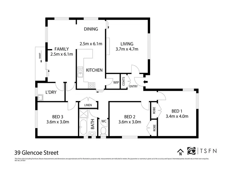 Floorplan of Homely house listing, 39 Glencoe Street, Kennington VIC 3550