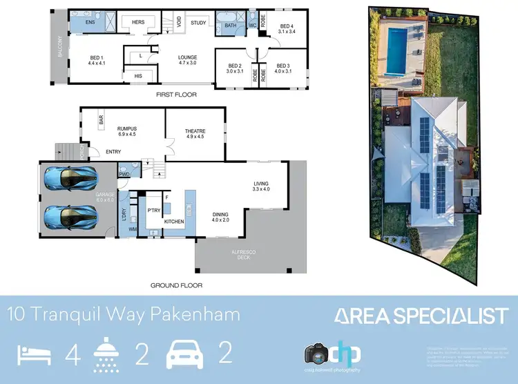 Floorplan of Homely house listing, 10 Tranquil Way, Pakenham VIC 3810