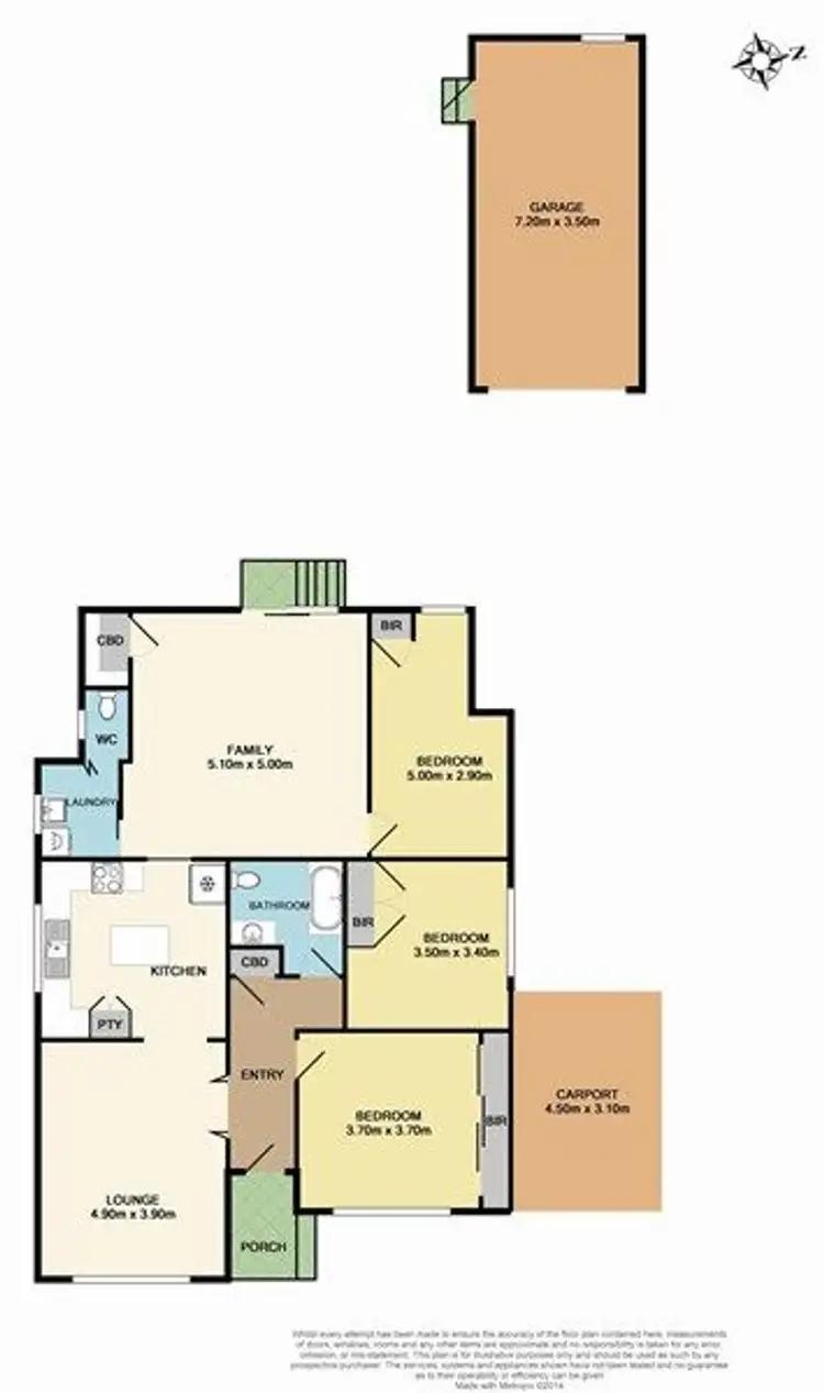 Floorplan of Homely house listing, 20 Stevenson Avenue, Dandenong North VIC 3175