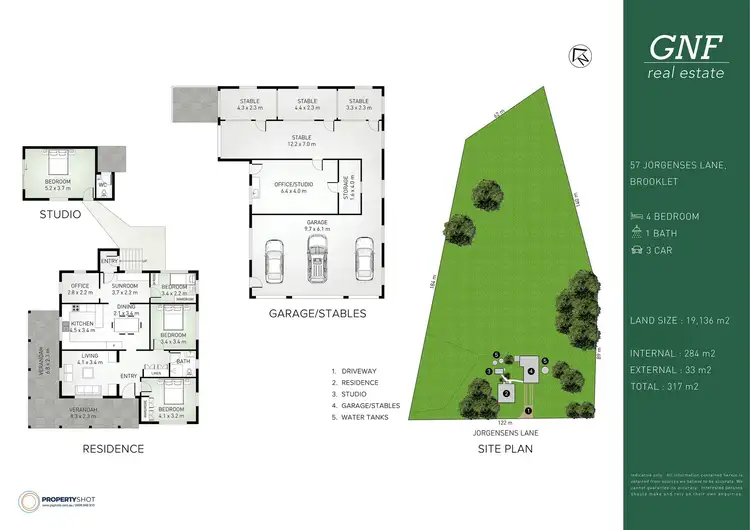 Floorplan of Homely rural property listing, 57 Jorgensens Lane, Brooklet NSW 2479