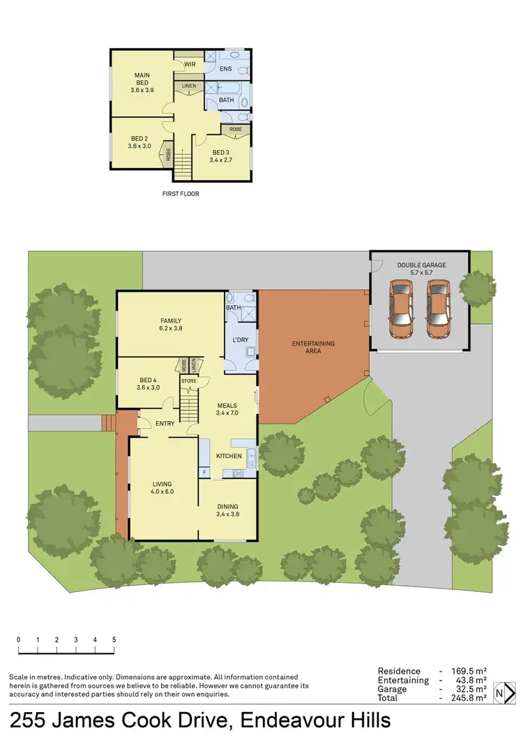 Floorplan of Homely house listing, 255 James Cook Drive, Endeavour Hills VIC 3802