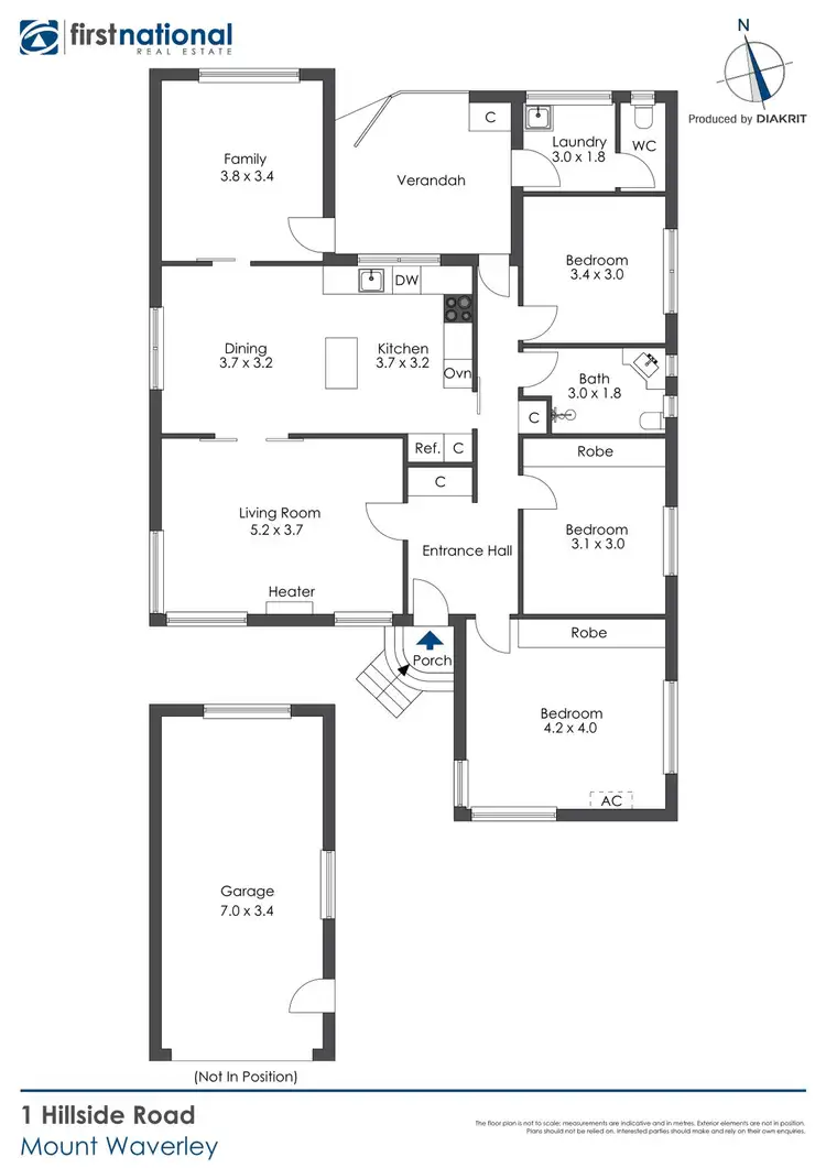 Floorplan of Homely house listing, 1 Hillside Road, Mount Waverley VIC 3149