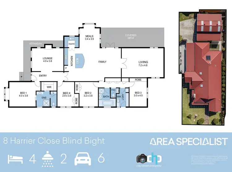 Floorplan of Homely house listing, 8 Harrier Close, Blind Bight VIC 3980