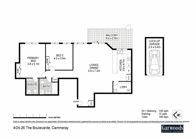 Floorplan of Homely apartment listing, 4/24-26 the Boulevarde, Cammeray NSW 2062