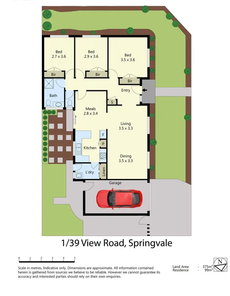 Floorplan of Homely unit listing, 1/39 View Road, Springvale VIC 3171