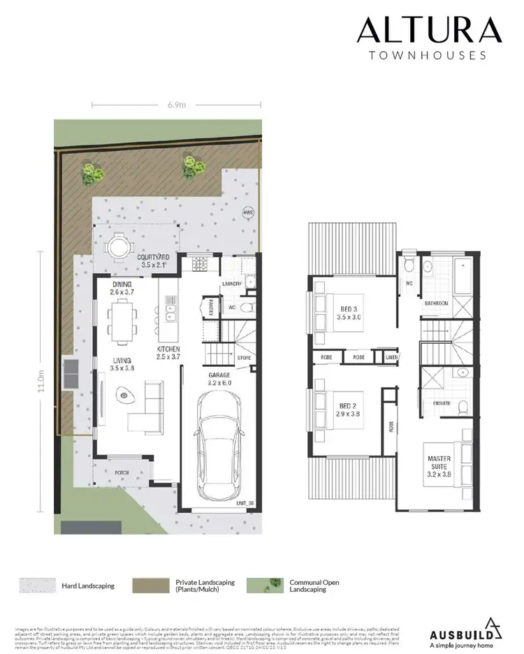 Floorplan of Homely townhouse listing, 8/142 The Heights Boulevard, Pimpama QLD 4209