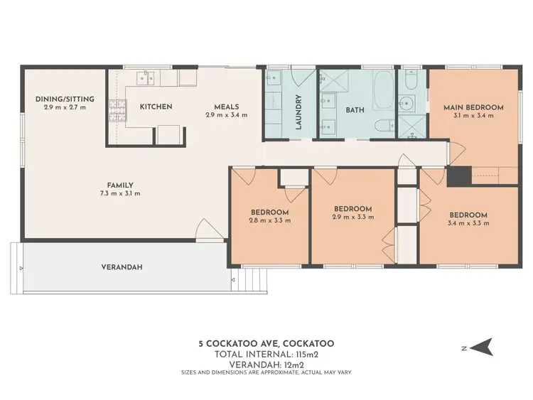 Floorplan of Homely house listing, 5 Cockatoo Avenue, Cockatoo VIC 3781