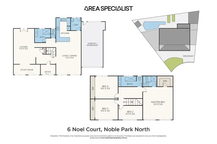 Floorplan of Homely house listing, 6 Noel Court, Noble Park North VIC 3174