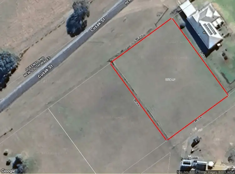 Floorplan of Homely land listing, 20 Cusack Street, Jennings NSW 4383