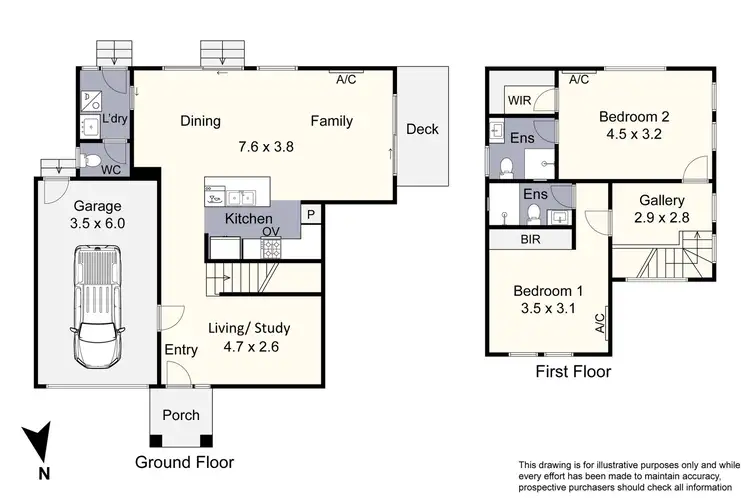 Floorplan of Homely townhouse listing, 3/54 Normanby Street, Cranbourne VIC 3977