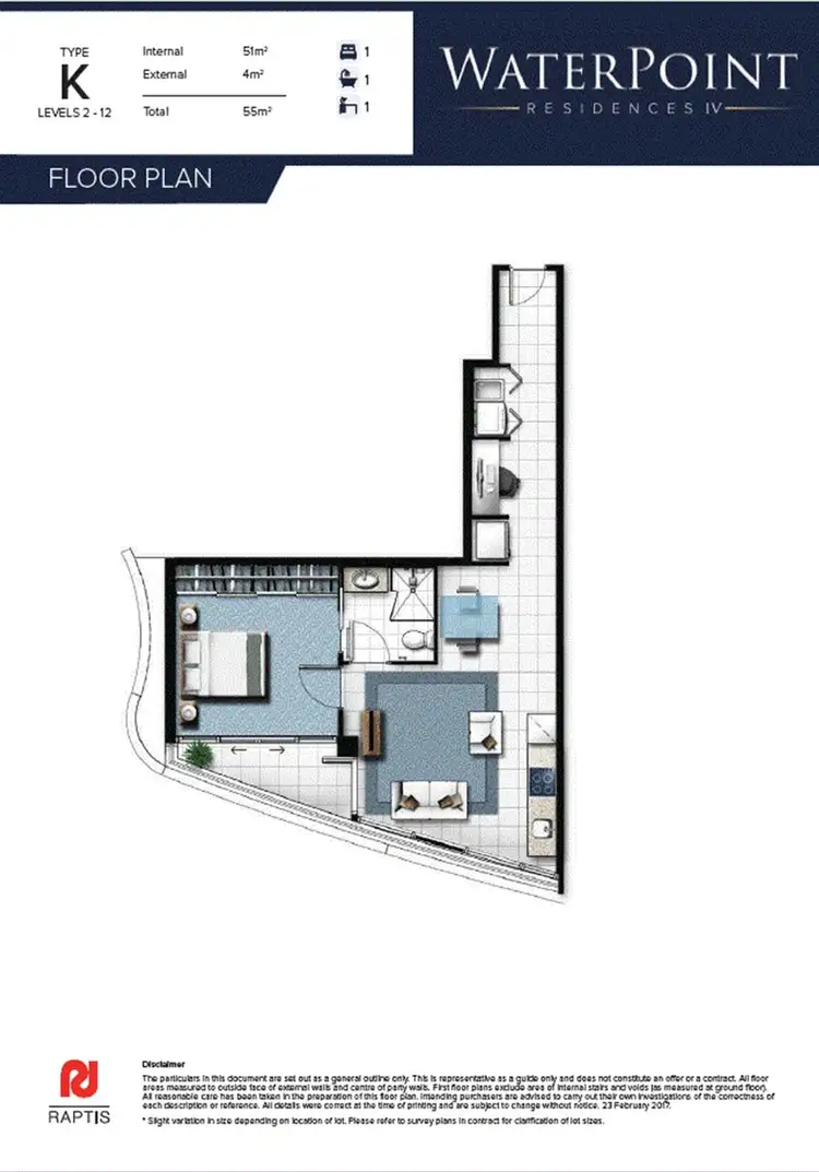 Floorplan of Homely unit listing, 41011/5 Harbour Side Court, Biggera Waters QLD 4216