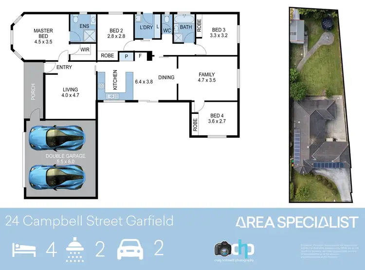 Floorplan of Homely house listing, 24 Campbell Street, Garfield VIC 3814