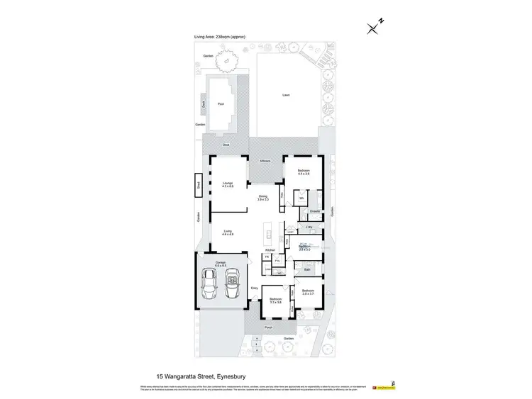 Floorplan of Homely house listing, 15 Wangaratta Street, Eynesbury VIC 3338
