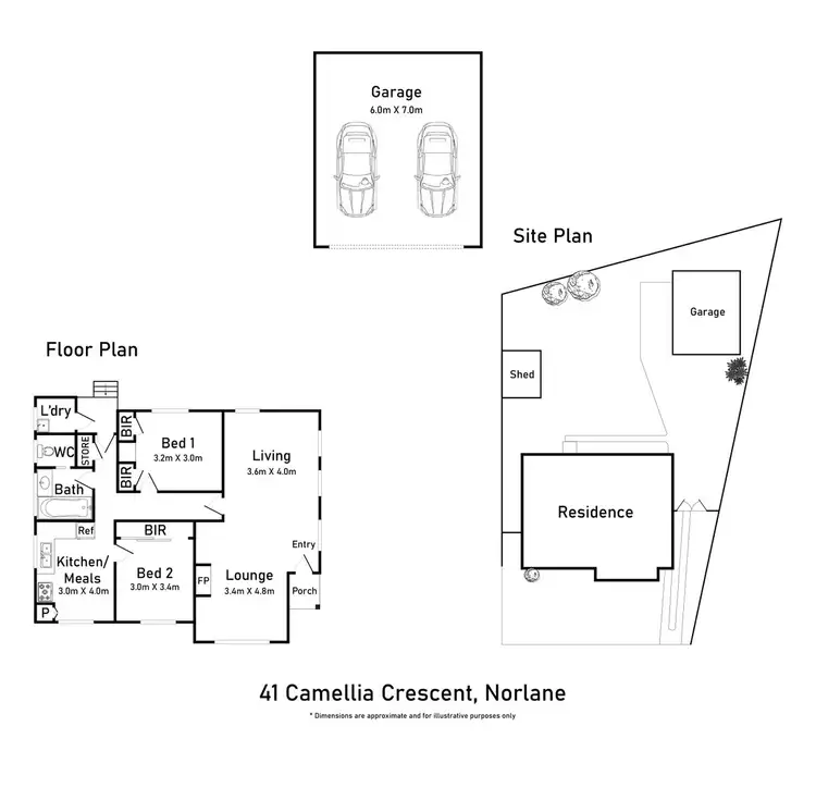 Floorplan of Homely house listing, 41 Camellia Crescent, Norlane VIC 3214