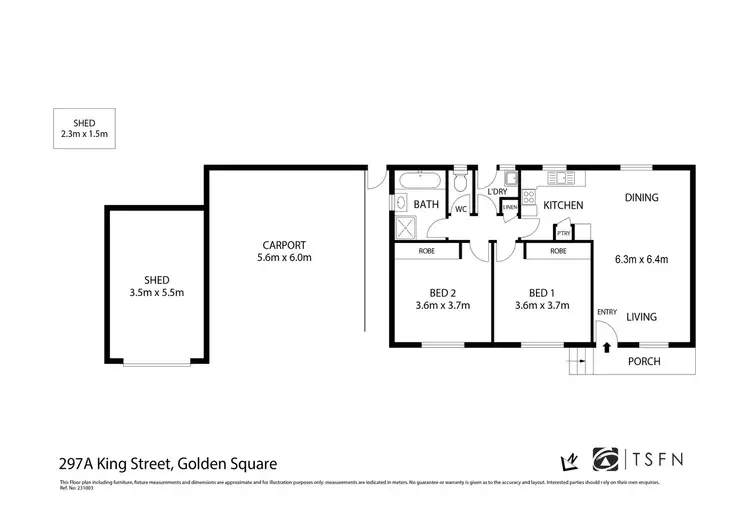 Floorplan of Homely house listing, 297A King Street, Golden Square VIC 3555
