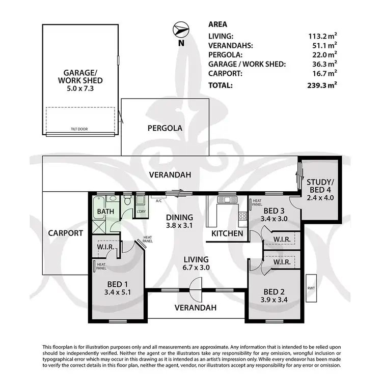 Floorplan of Homely house listing, 17 Power Court, Mount Barker SA 5251
