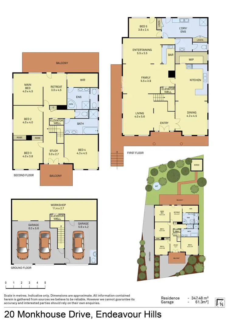 Floorplan of Homely house listing, 20 Monkhouse Drive, Endeavour Hills VIC 3802