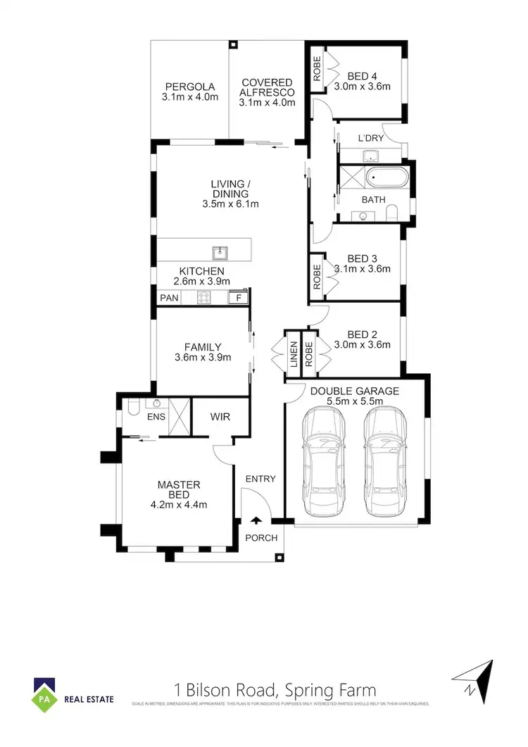 Floorplan of Homely house listing, 1 Bilson Road, Spring Farm NSW 2570