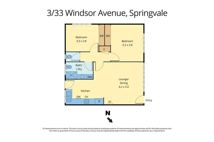Floorplan of Homely unit listing, 3/33 Windsor Avenue, Springvale VIC 3171