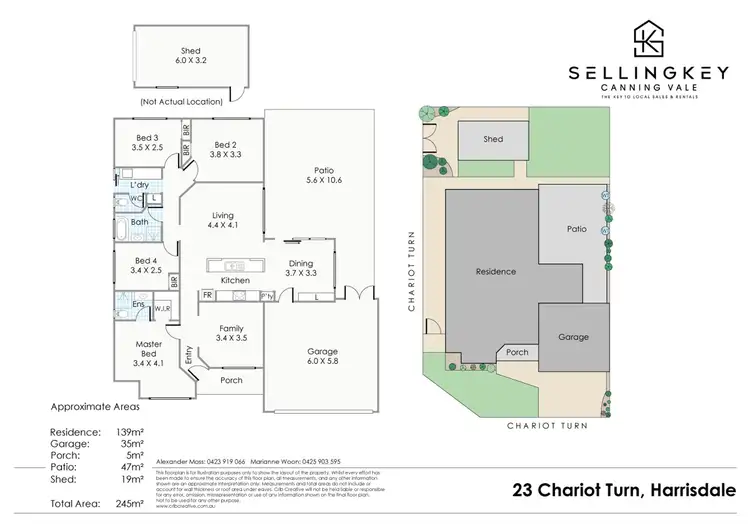 Floorplan of Homely house listing, 23 Chariot Turn, Harrisdale WA 6112