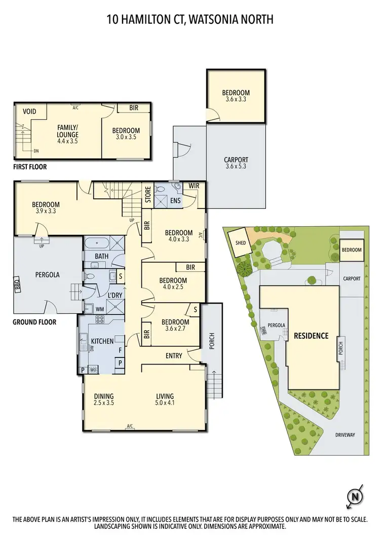 Floorplan of Homely house listing, 10 Hamilton Court, Watsonia North VIC 3087