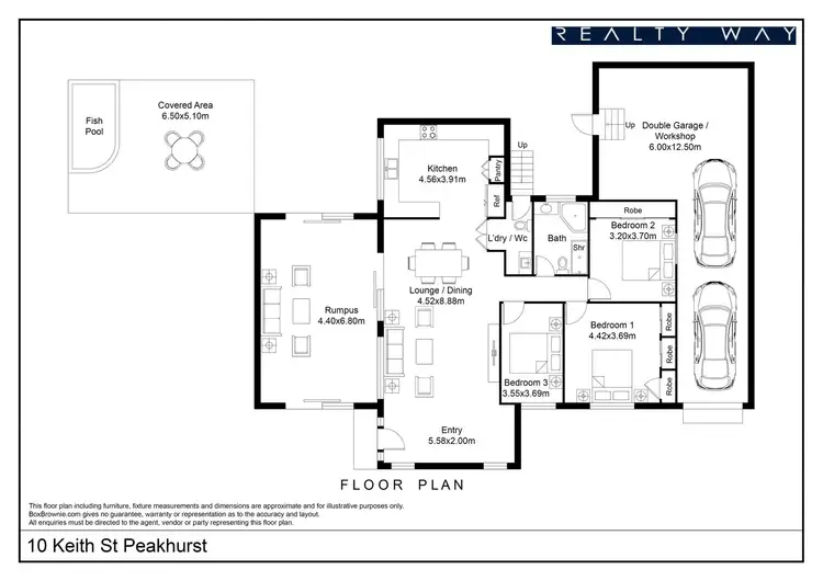 Floorplan of Homely house listing, 10 Keith Street, Peakhurst NSW 2210