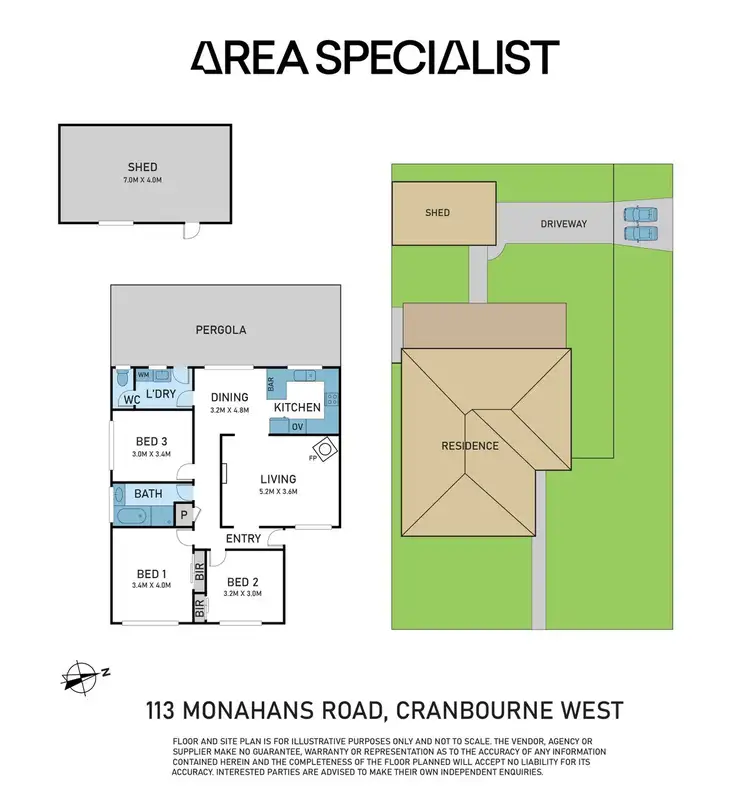 Floorplan of Homely house listing, 113 Monahans Road, Cranbourne West VIC 3977