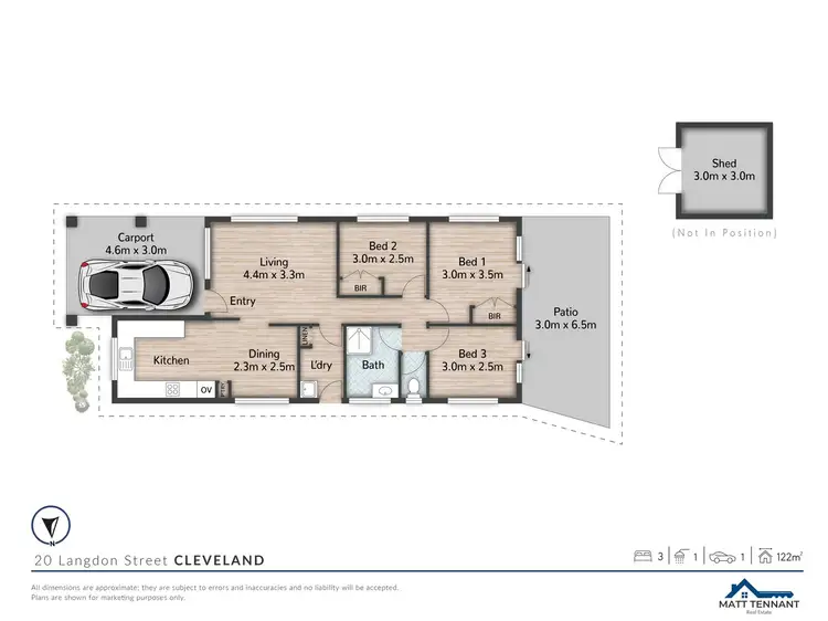 Floorplan of Homely house listing, 20 Langdon Street, Cleveland QLD 4163