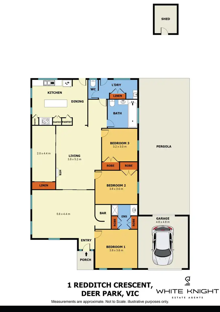 Floorplan of Homely house listing, 1 Redditch Crescent, Deer Park VIC 3023