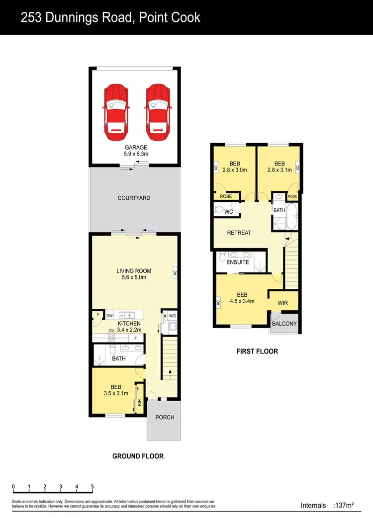 Floorplan of Homely townhouse listing, 253 Dunnings Road, Point Cook VIC 3030