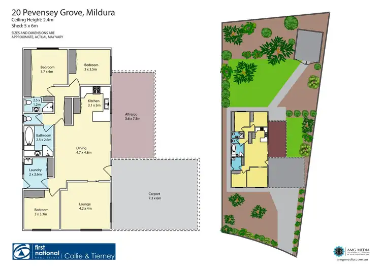 Floorplan of Homely house listing, 20 Pevensey Grove, Mildura VIC 3500