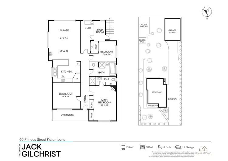 Floorplan of Homely house listing, 60 Princes Street, Korumburra VIC 3950