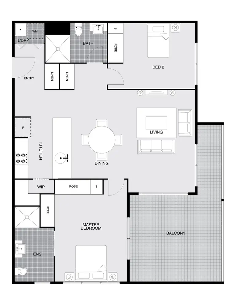Floorplan of Homely apartment listing, 55/11 Wimmera Street, Harrison ACT 2914