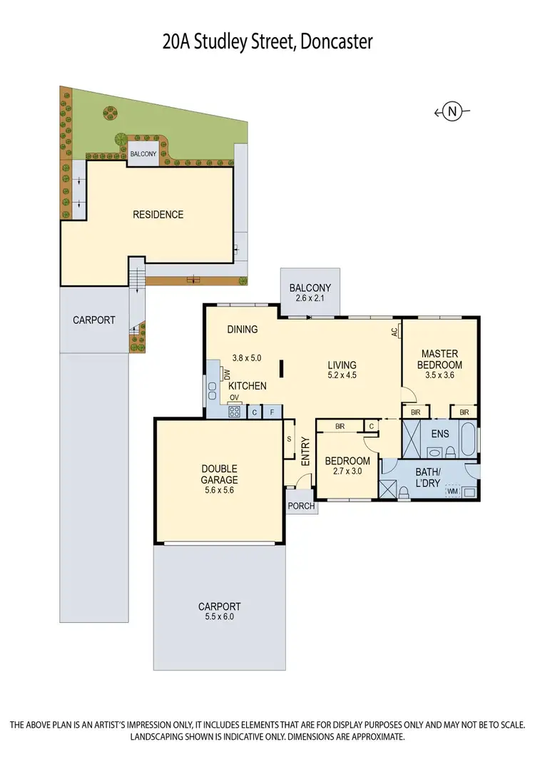 Floorplan of Homely unit listing, 20A Studley Street, Doncaster VIC 3108