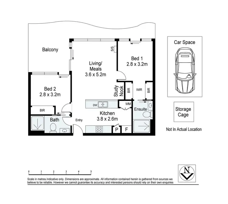 Floorplan of Homely apartment listing, 908/188 Ballarat Road, Footscray VIC 3011