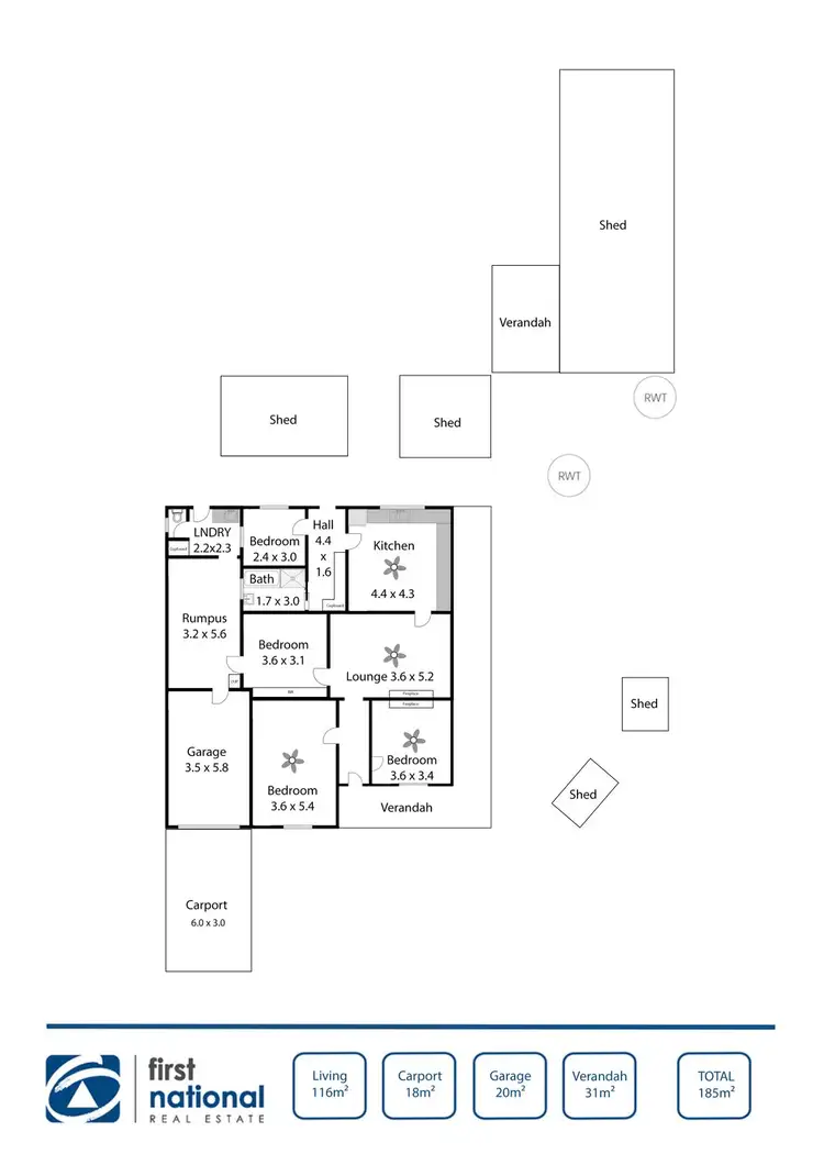 Floorplan of Homely house listing, Lot 100 Crutchett Road, Moonta SA 5558